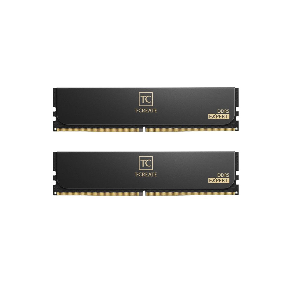 Купить Комплект модулей памяти TeamGroup Team T Create Expert DDR5 32Gb (16x2), 6400MHz, CL40, CTCED532G6400HC40BDC01, Black в Алматы