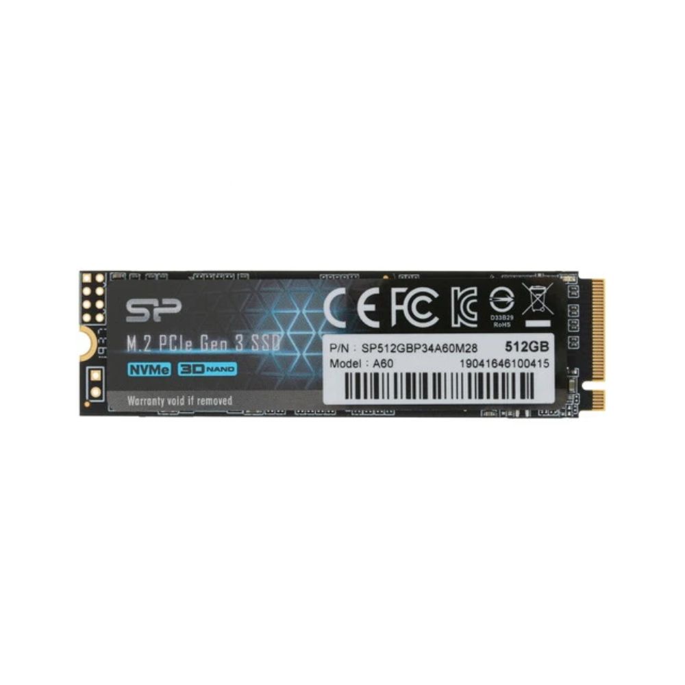 Купить SSD M.2 PCIe  512 GB Silicon Power A60, SP512GBP34A60M28, PCIe 3.0 x4, NVMe в Алматы