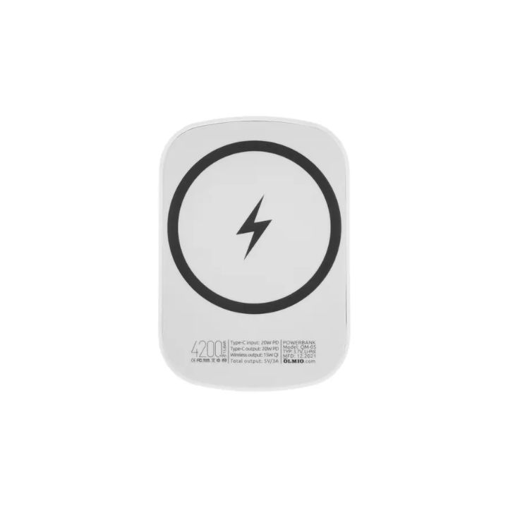 Купить Зарядное устройство Power bank Olmio QM-05, 4200mAh wireless белый в Алматы
