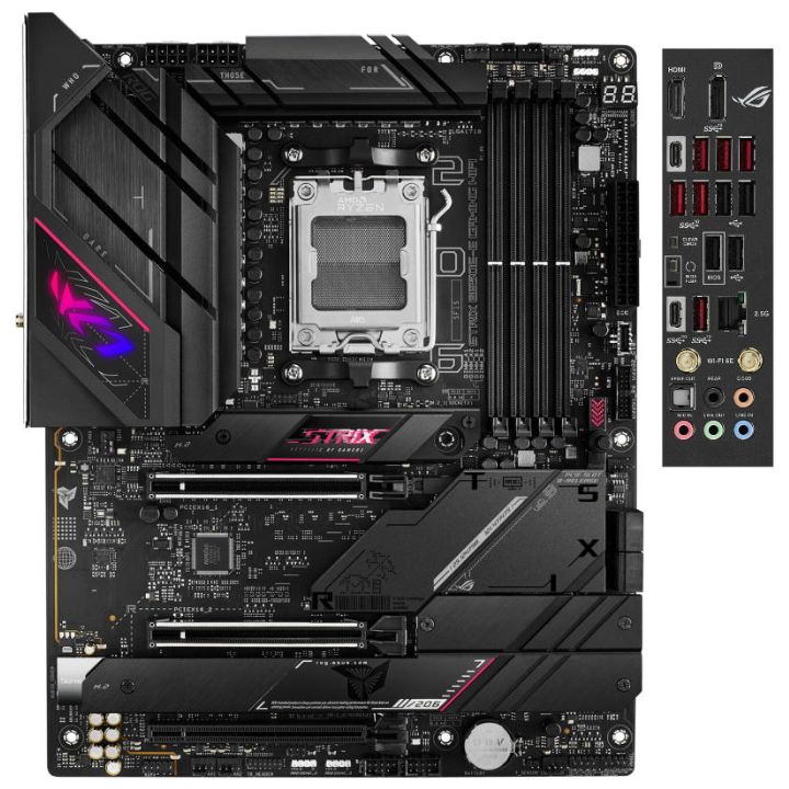 Купить Сист. плата ASUS ROG STRIX B650E-E GAMING WIFI, B560E, AM5, 4xDIMM DDR5, 2xPCI-E x16, 4xM.2, 2xSATA, HDMI, DP, WIFI6,BOХ в Алматы