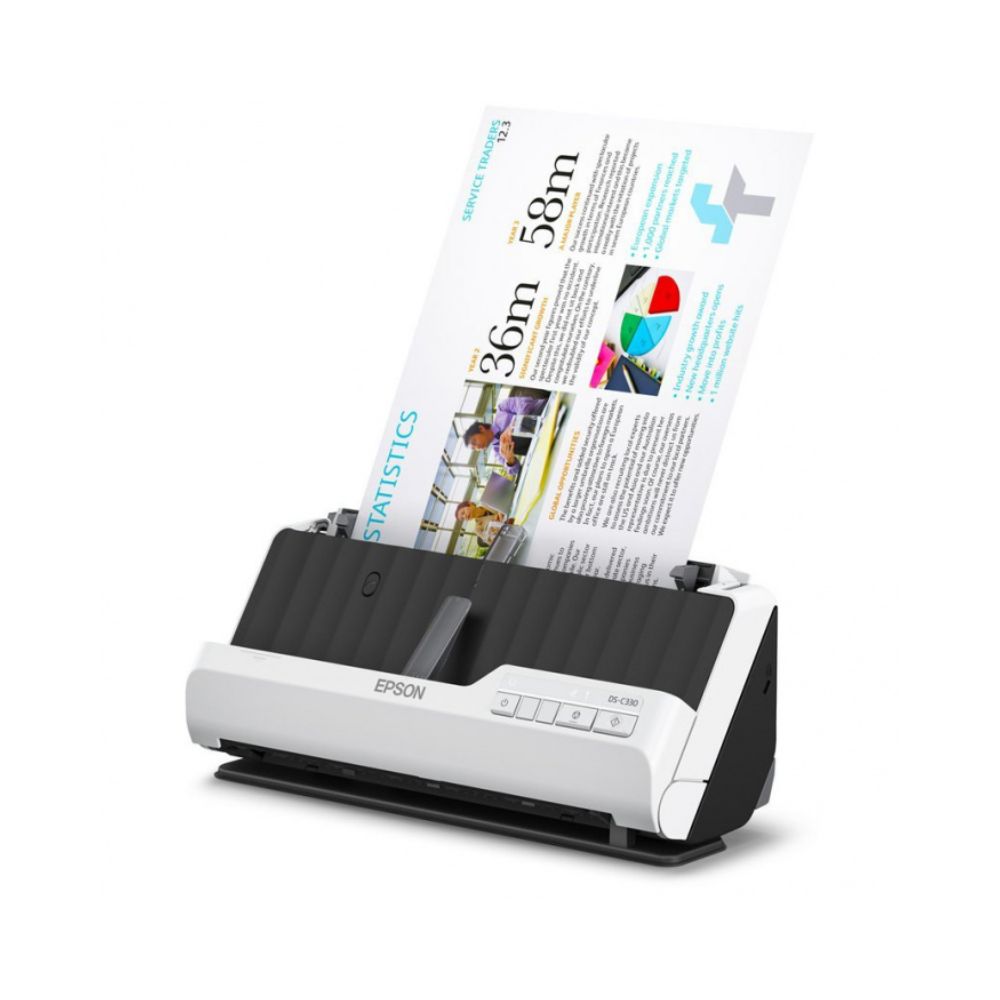 Купить Сканер Epson WorkForce DS-C330, A4, 600x600dpi, 24-bit, 30 стр./мин, 5000 B11B272401скан/день, ADF, USB 2.0 в Алматы