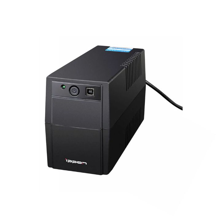 Купить ИБП Ippon Back Basic 1050 Euro, 1050VA, 600Вт, AVR 162-275В, 2хEURO, управление по USB, без комлекта кабелей в Алматы