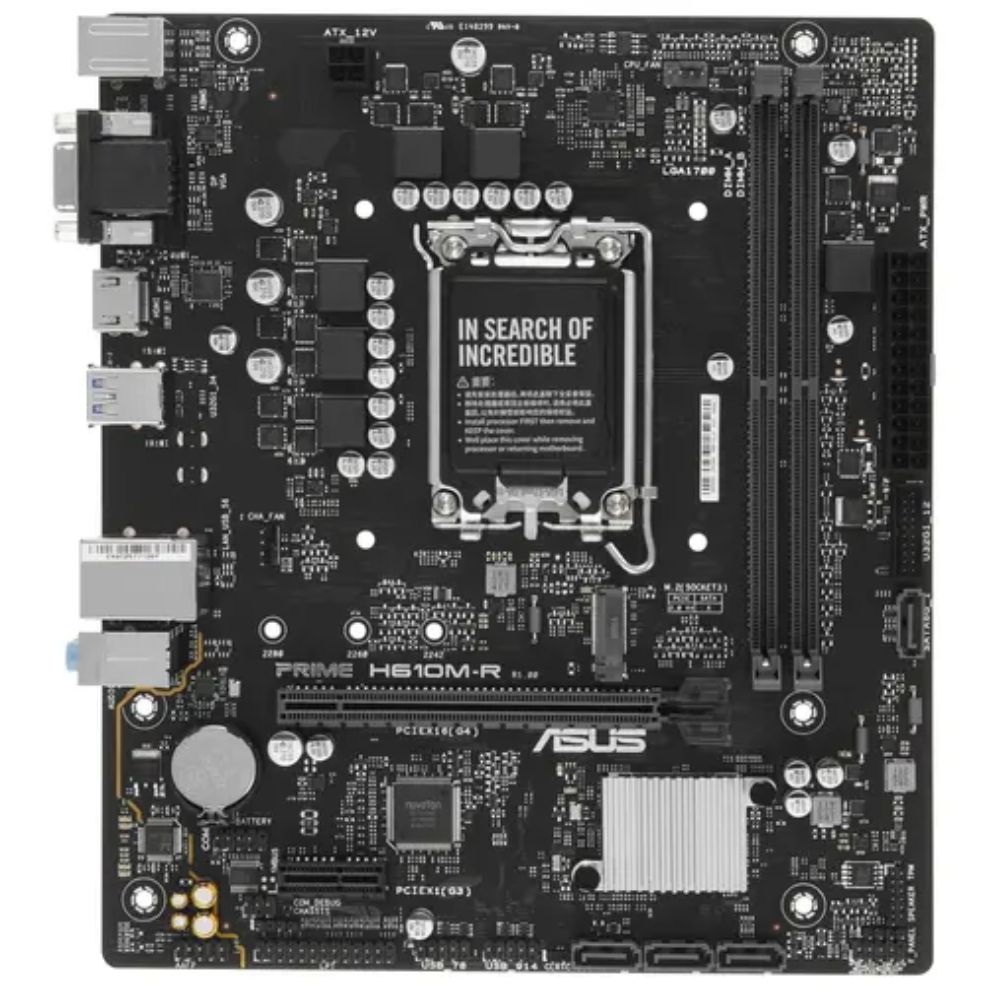 Купить Материнская плата ASUS PRIME H610M-R-SI, LGA1700 2xDDR5 в Алматы
