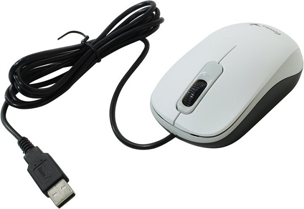 Купить Мышь оптическая Genius DX-110, USB, White, G5 31010116102 в Алматы