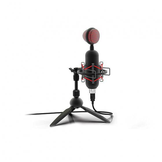Купить Студийный микрофон Ritmix RDM-230 USB Eloquence черный в Алматы