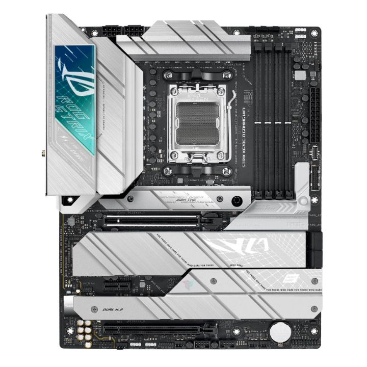 Купить Сист. плата ASUS ROG STRIX X670E-A GAMING WIFI, AM5, 4xDDR5, 2xPCI-E x16 , PCIe x1, 4xM.2, SATA, WIFI6E, BOX в Алматы