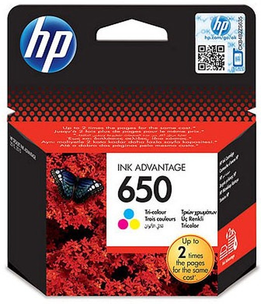 Купить Картридж HP CZ102AE Color №650, for DJ 1015/1515/4515/2515/2545/2645/3515/3545/4645 up to 200 pages в Алматы