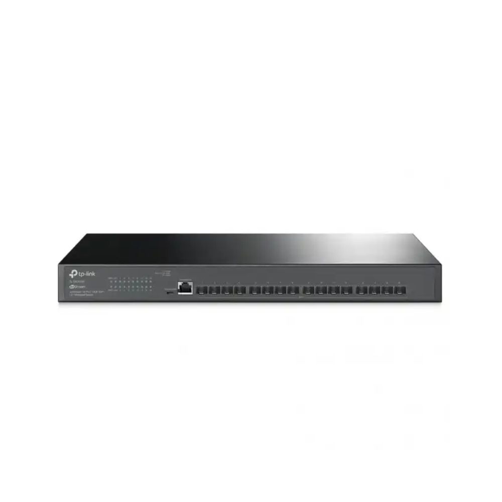 Купить Коммутатор управляемый оптический SFP+ 10GE 16-портовый Tp-Link SX3016F <JetStream управляемый коммутатор уровня 2+, 16 слотов SFP+ 10GE, 1 консольный порт RJ45 ,1 консольный порт Micro-usb, Интеграция с Omada SDN> в Алматы