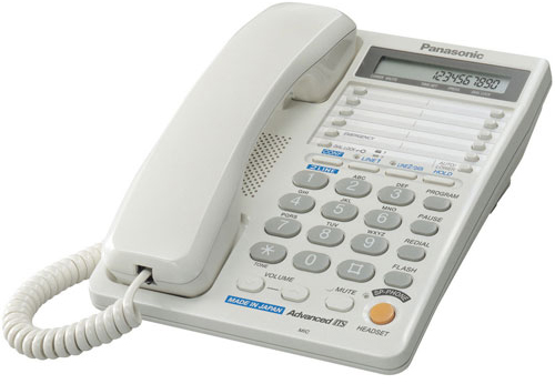 Купить Panasonic  Телефон проводной	KX-TS2368RUW (белый) в Алматы