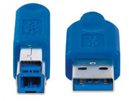 Купить Кабель Manhattan USB 3.0, A(M)/B(M), 2 м, синий 322430                                                                                                                                                                                                     в Алматы