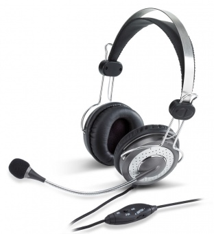 Купить Наушники Genius HS-04SU с микрофоном, 20Hz-20KHz,  31710045100 в Алматы