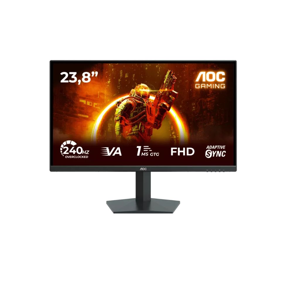 Купить Монитор Игровой 23,8" AOC 24G10ZNE/01 IPS 1920x1080 240Hz 0.3ms 300cd/m 4000:1 2xHDMI DP Черный в Алматы