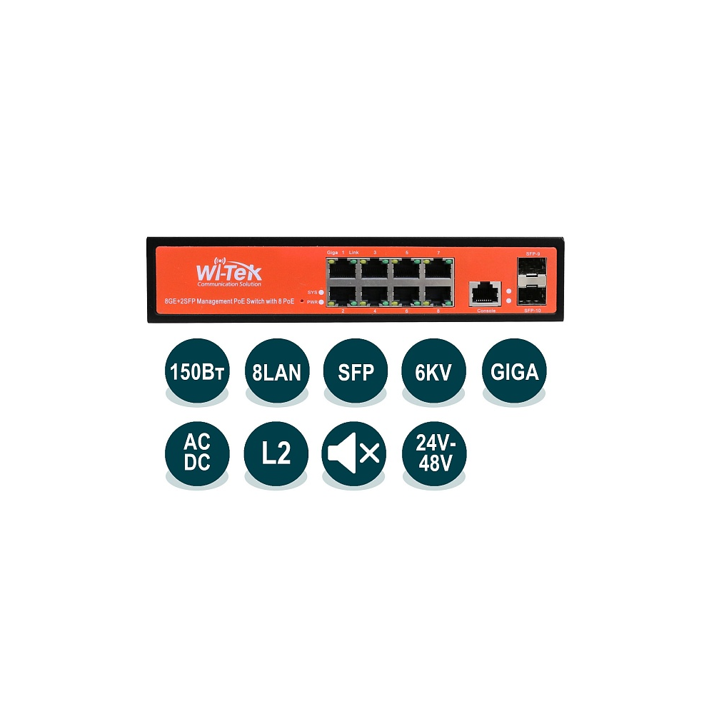 Купить Wi-Tek WI-PMS310GF-Alien в Алматы