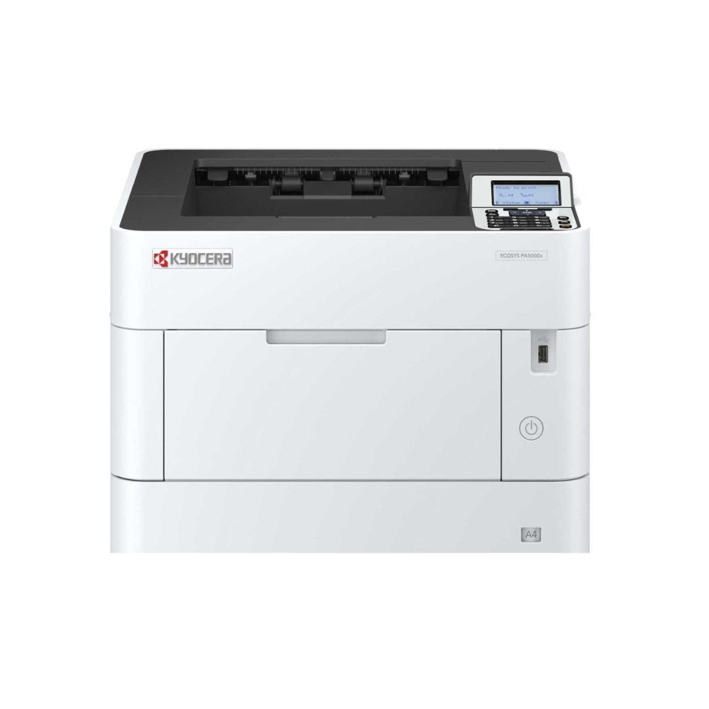 Купить Принтер лазерный Kyocera ECOSYS PA5000x (A4), монохромный, 1200x1200 dpi, 50 ppm, 512 MB, 1.4 GHz, tray 100+500 sheets, USB+Ethernet, Duplex, LCD, drum 500k, starter toner 8k) в Алматы