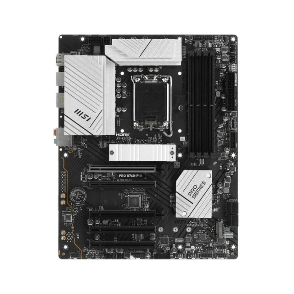 Купить Материнская плата MSI PRO B760-P II LGA1700 4xDDR5 4xSATA3 RAID 2xM.2 HDMI DP ATX в Алматы