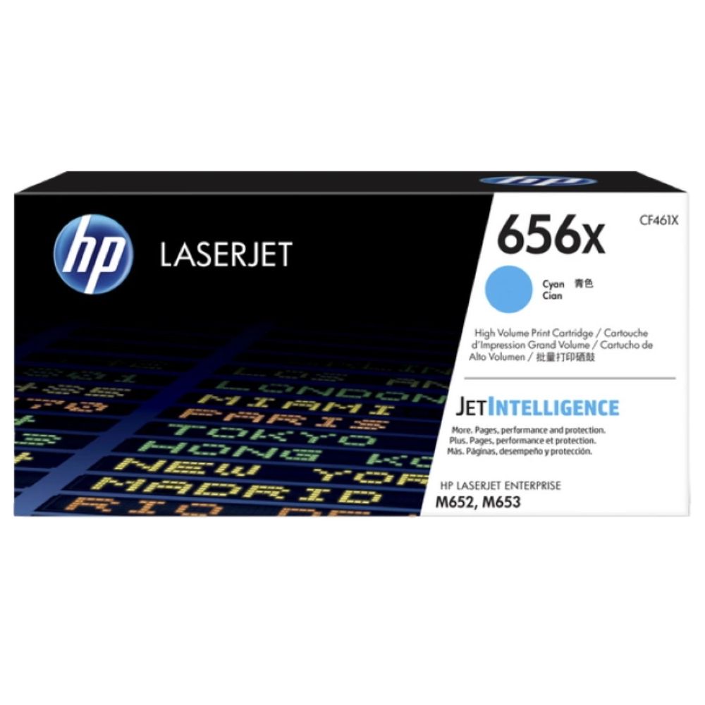 Купить Картридж HP 656X, голубой / 22000 страниц (CF461X) в Алматы