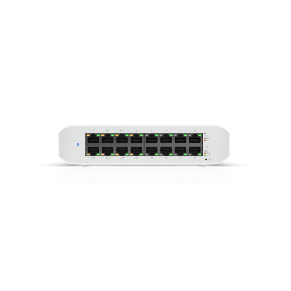 Купить Коммутатор 16PORT 1000M RJ45 UBIQUITI UniFi Switch Lite 16 POE (8port POE 45W max) в Алматы