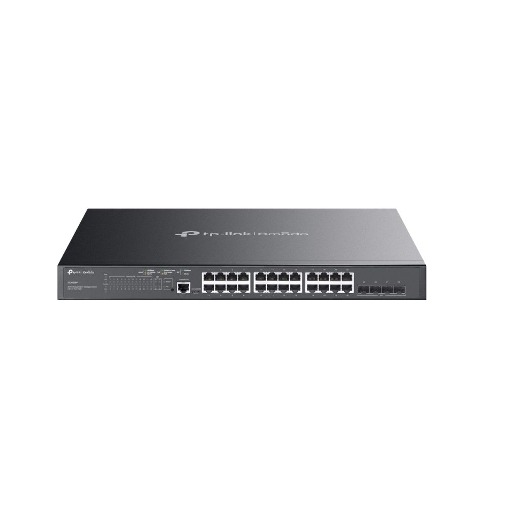 Купить Коммутатор PoE+ управляемый GbE 24-портовый Tp-Link SG3428MP <JetStream&trade; 24 порта GbE 802.3af/at (max 30W на порт), 4 гигабитных SFP-слота, коммутационная матрица 56 Гбит/с, консольный порт управления, бюджет мощности PoE 384W, интеграция с Omada SDN в Алматы