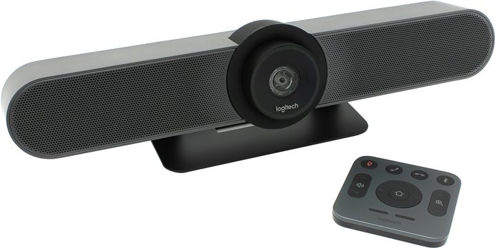 Купить Веб-камера для видеоконференций Logitech MeetUp (Ultra HD 4K, 2160p/30fps, пульт ДУ, интегрированная аудиосистема, USB-кабель 5м, в комплекте крепление и фурнитура для установки на стене) в Алматы