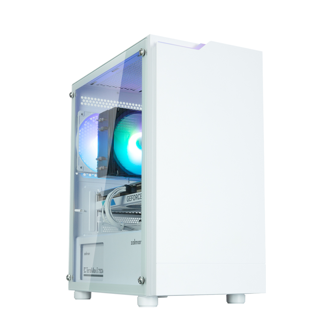 Купить Компьютерный корпус Zalman T4 PLUS WHITE без Б/П в Алматы