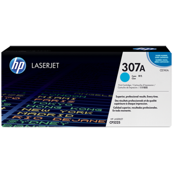 Купить Картридж лазерный HP CE741A Cyan Print Cartridge for HP LaserJet CP5225, up to 7300 в Алматы