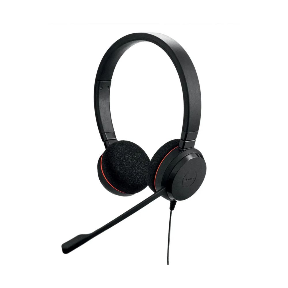 Купить Гарнитура Jabra Evolve 20, для компьютера, накладные, проводные, черный [4999-823-169] в Алматы