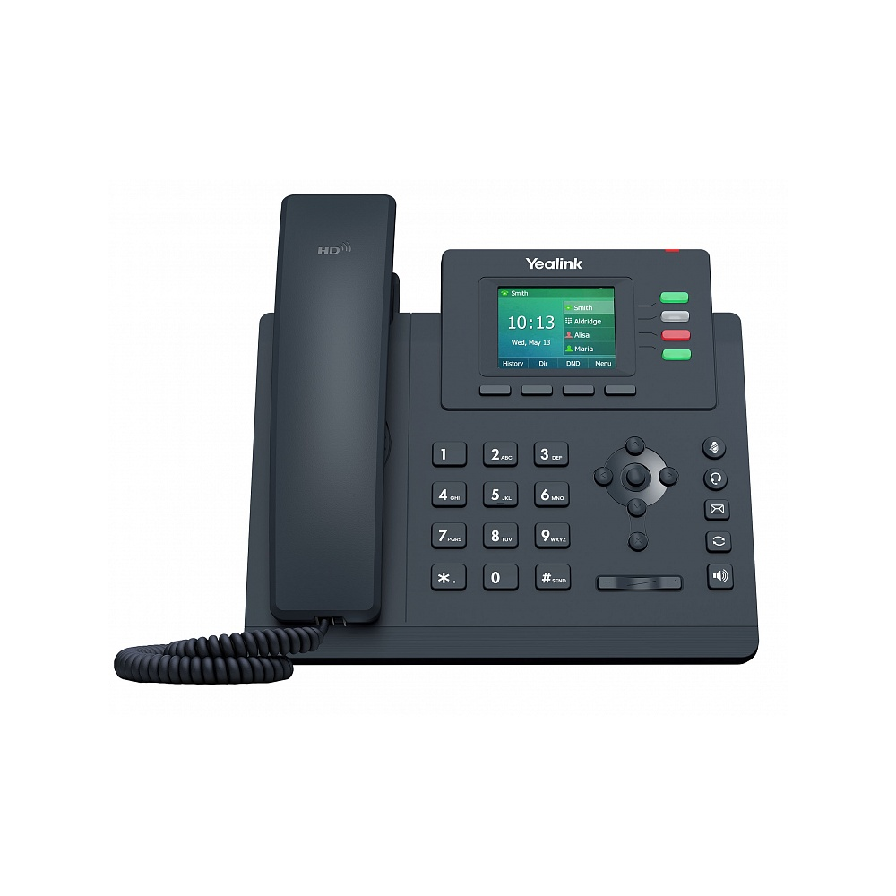 Купить Yealink SIP-T33G,4 линии,цветной экран, PoE, GigE, с БП замена T40G в Алматы