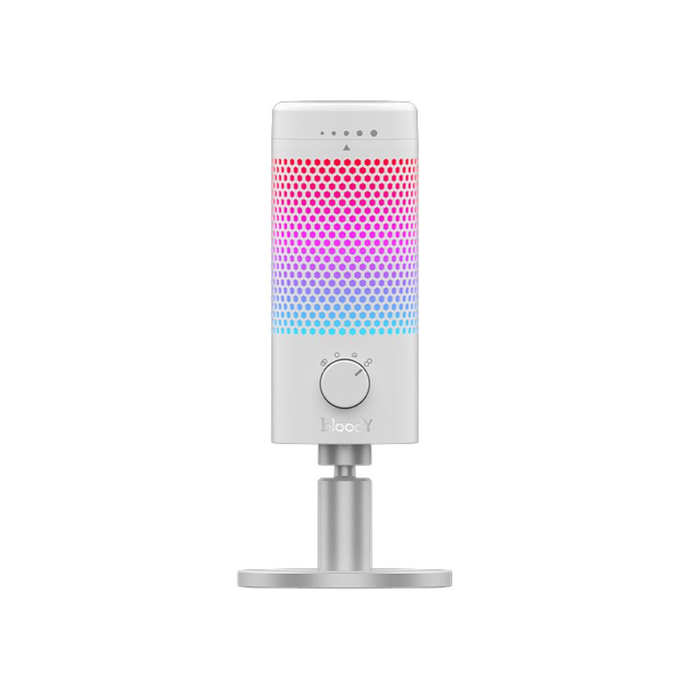 Купить Микрофон Bloody GM50 Pro White <4 режима, RGB, Win, PS5, Mac> в Алматы