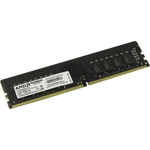 Купить Оперативная память 16GB DDR4 2666MHz AMD Radeon R7 Performance Black DIMM PC4-21300, Non-ECC, CL16, 1.2V, RTL R7416G2606U2S-U в Алматы