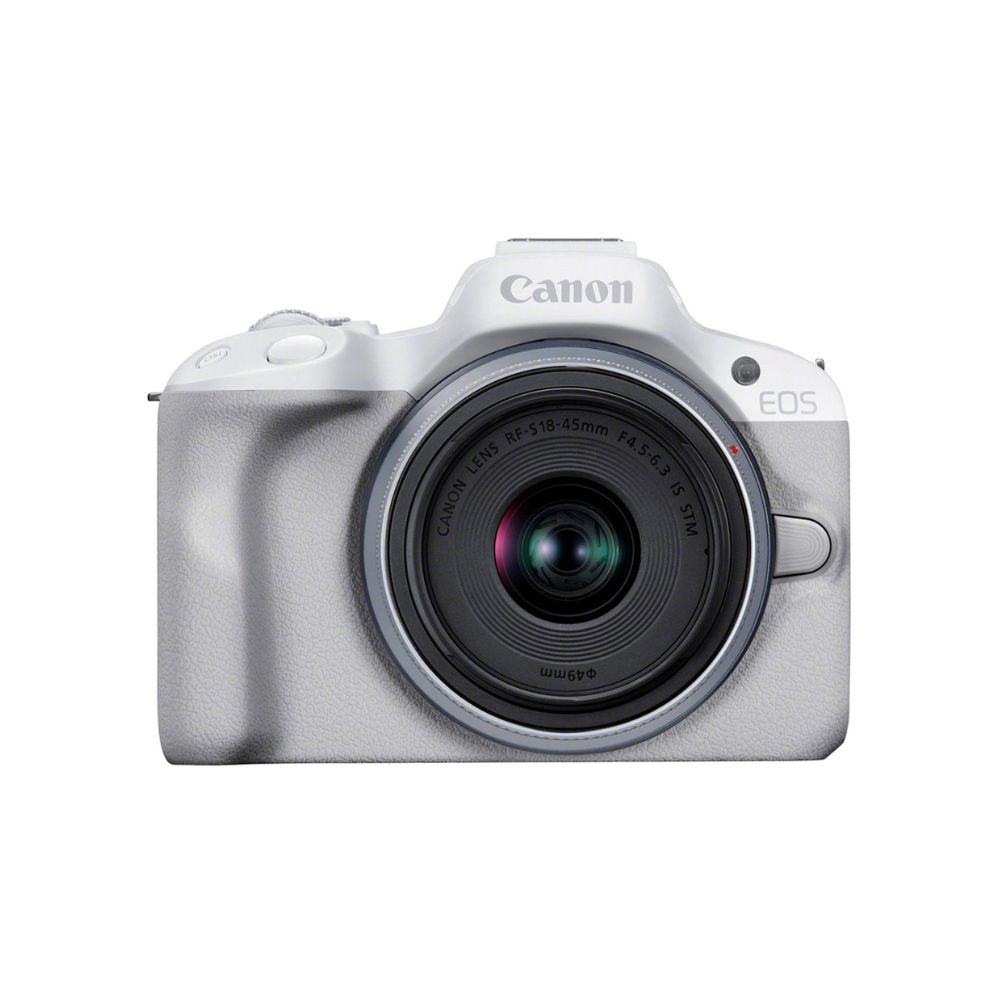 Купить Цифровой фотоаппарат Canon EOS R50 + RF-S 18-45 mm IS STM White&nbsp;5812C030 в Алматы