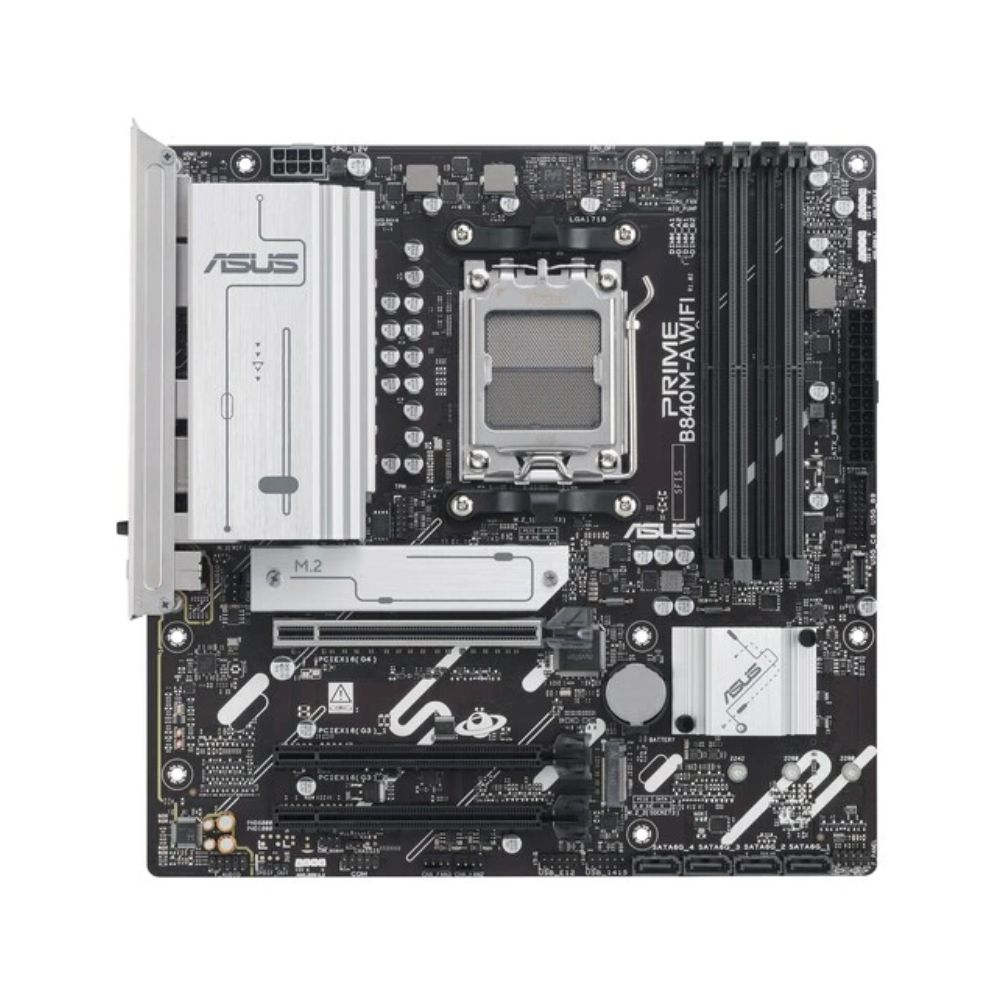 Купить Материнская плата ASUS PRIME B840M-A WIFI AM5 4xDDR5 4xSATA 3xM.2 HDMI 2xDP mATX в Алматы
