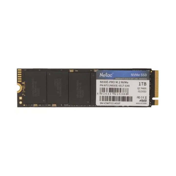 Купить Твердотельный накопитель SSD 1Tb, M.2 2280, Netac N930E Pro, NVMe, PCIe 3x4, 2130R/1720W в Алматы