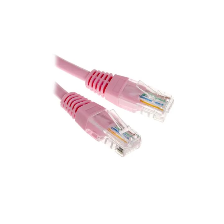 Купить Патч-корд UTP Cablexpert PP12-3M/RO кат.5e, 3м, литой, многожильный (розовый) в Алматы