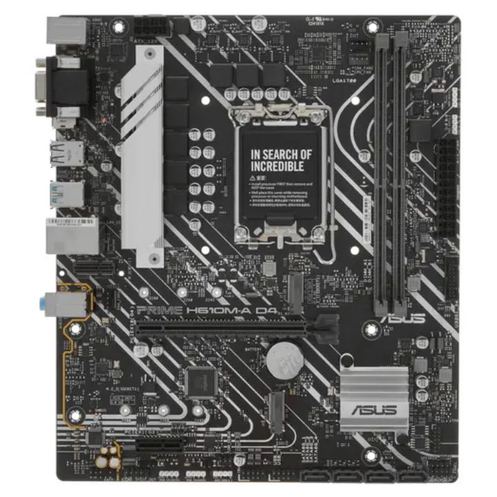 Купить Сист.плата ASUS PRIME H610M-A D4-CSM, Z610, 1700, 2xDIMM DDR4, PCI-E x16, PCI-Ex1, 2xM.2, SATA, D-SUB, DP, HDMI, BOX в Алматы