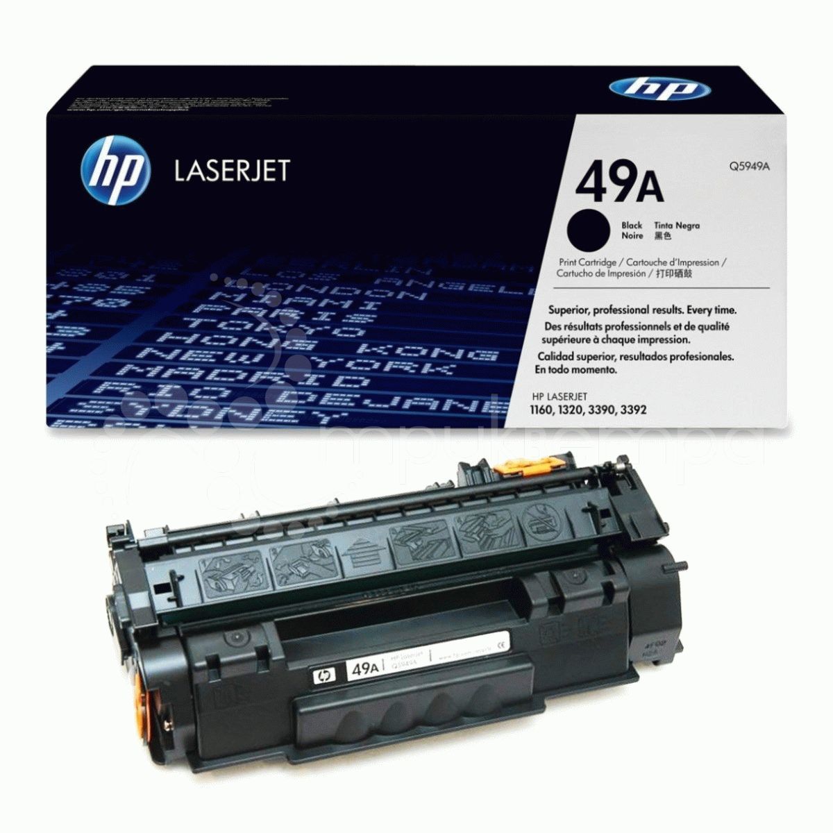 Купить Картридж лазерный HP Q5949A, Черный, На 2500 страниц (5% заполнение) для HP LJ 1320 Series, LJ1160, 3390aio, 3392aio в Алматы