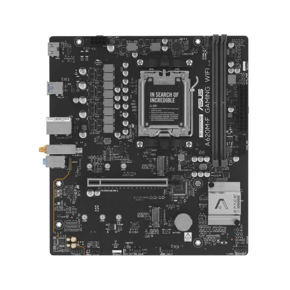 Купить Материнская плата ASUS A620M-F GAMING WIFI AM5 2xDDR5 Non-SATA 2xM.2 HDMI mATX в Алматы