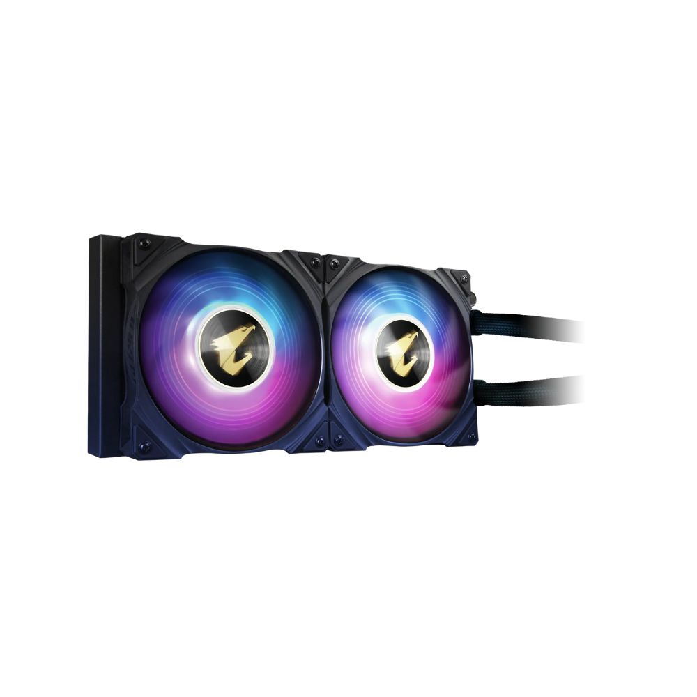 Купить СЖО GIGABYTE AORUS WATERFORCE X 240, 2xARGB FAN 120mm, LCD Display, Intel 1200,1700, AMD TR4, AM5, AM4, sTRX4 в Алматы