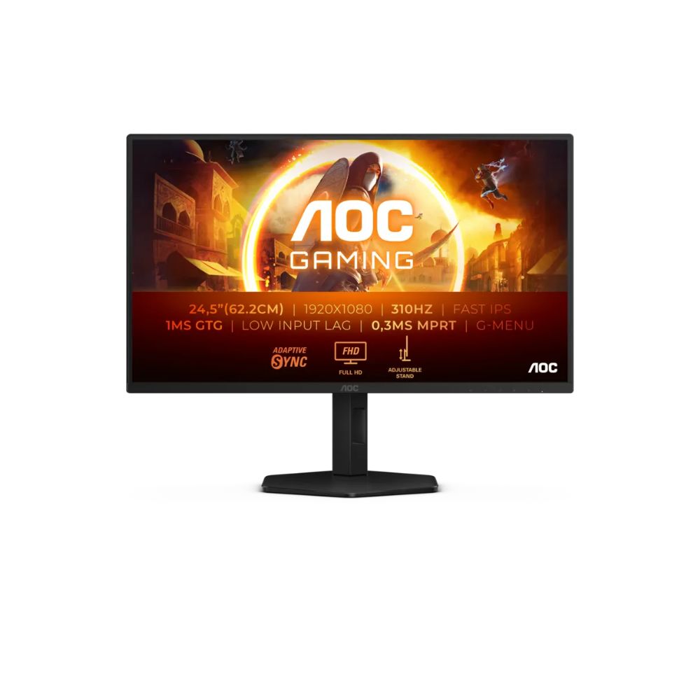 Купить Монитор Игровой 24,5" AOC 25G4SXU/01 IPS 1920x1080 310Hz 1ms 400cdm 1000:1 2xHDMI 1xDP Черный в Алматы