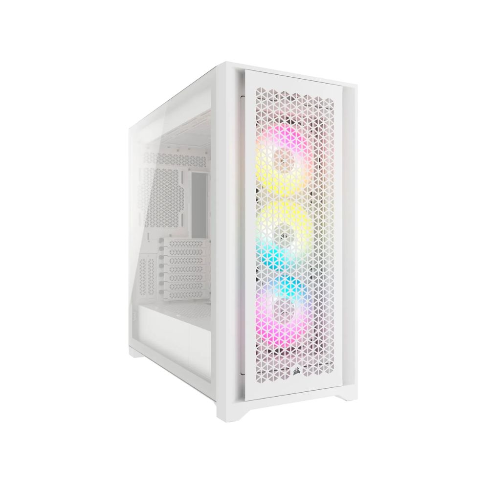 Купить Case ATX midi tower Corsair, iCUE 5000D RGB Airflow, CC-9011243-WW(без БП), white в Алматы