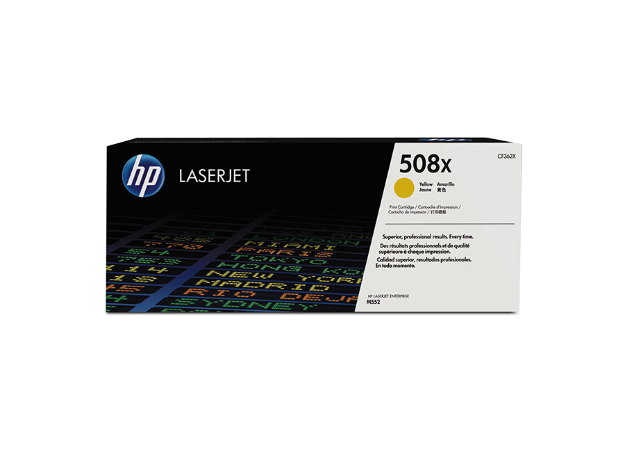 Купить 508X Yellow LaserJet Toner Cartridge for Color LaserJet Enterprise M552/M553/M577, up to 9500 pages Увеличенной емкости в Алматы