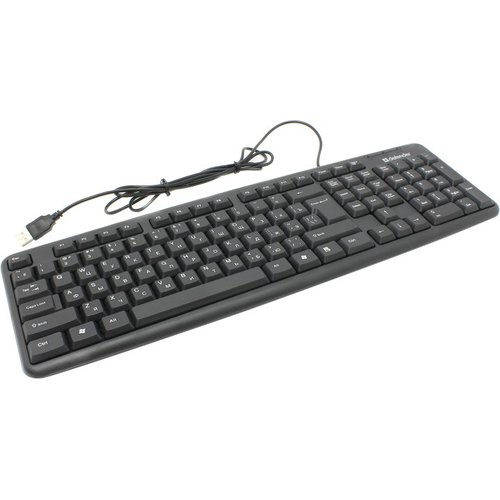 Купить Клавиатура Defender Element HB-520 B (Черный), USB, ENG/RUS/KAZ,стандарт                                                                                                                                                                                   в Алматы
