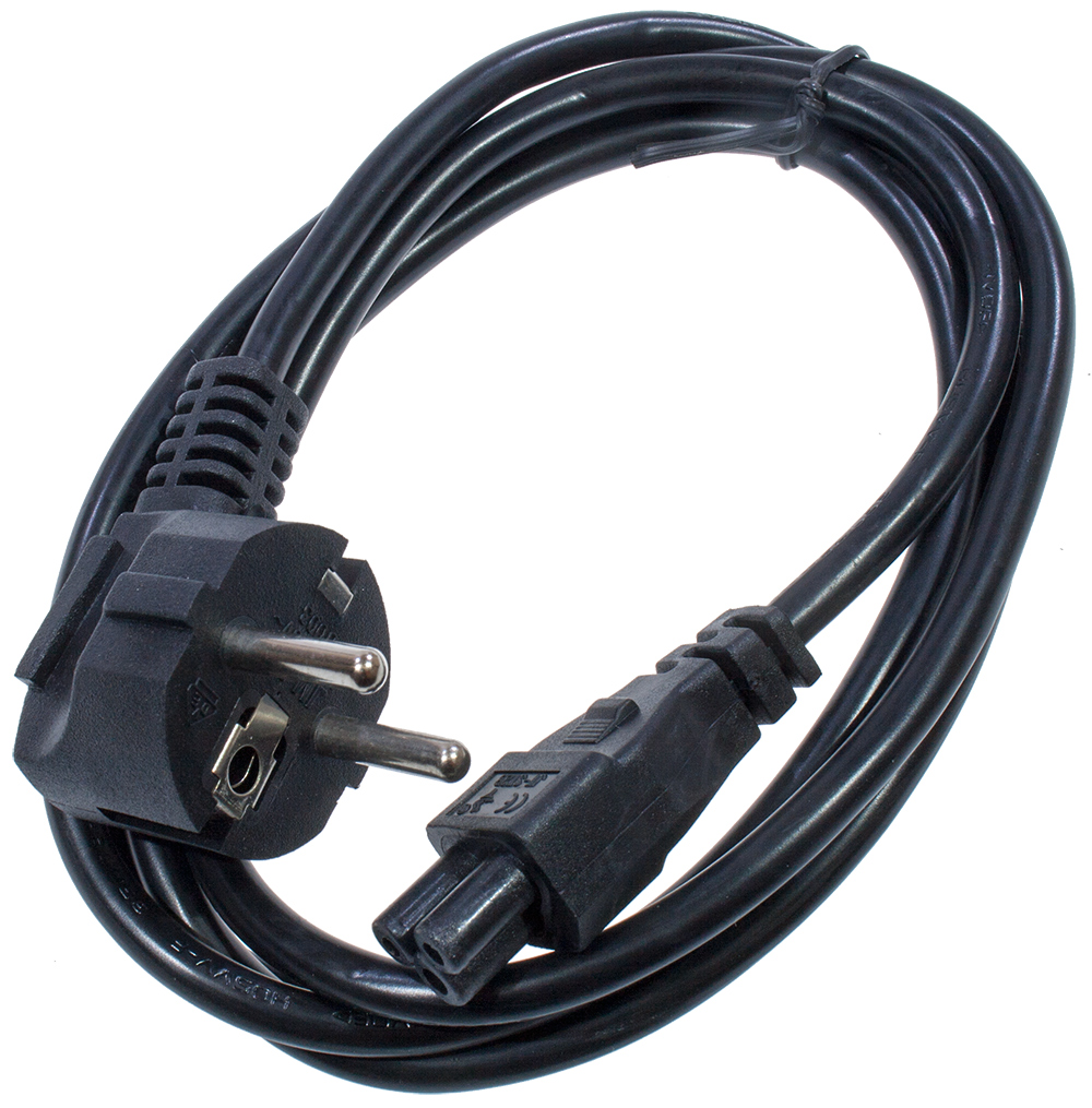 Купить Кабель питания для ноутбуков Cablexpert PC-186-ML12, 1.8м, Schuko- C5, 10А, пакет в Алматы
