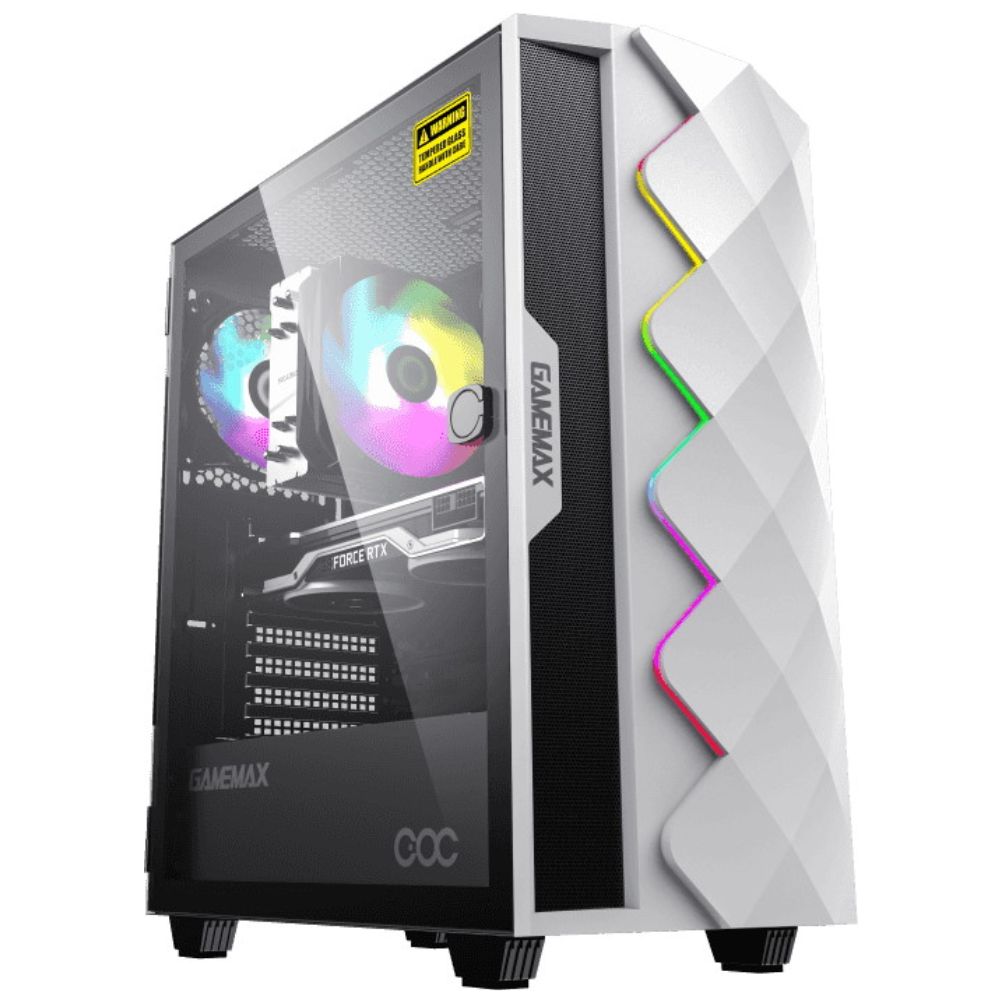 Купить Корпус ПК без БП GameMax Diamond COC White&nbsp;(Diamond COC WT) в Алматы