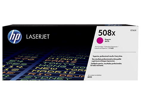 Купить 508X Magenta LaserJet Toner Cartridge for Color LaserJet Enterprise M552/M553/M577, up to 12500 pages Увеличенной емкости в Алматы