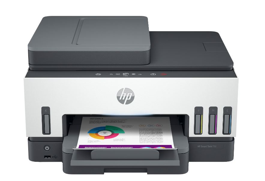 Купить МФУ HP Smart Tank 790 (A4) Color Ink Printer/Scanner/Copier/Fax 1200 x 1200 dpi 15/9ppm. USB 2.0+Ethernet+Wi-Fi  duty cycle 6000 pages в Алматы
