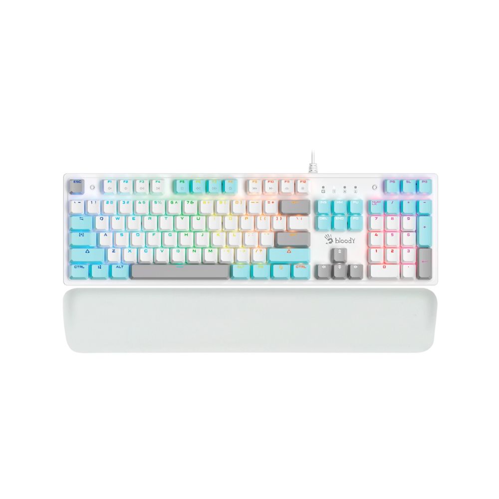 Купить Клавиатура игровая Bloody S515R Icy White <USB, механическая, 1,8м> в Алматы