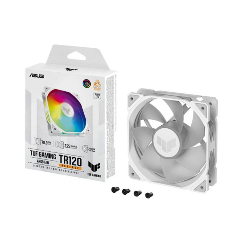 Купить Комплект вентиляторов ASUS TUF GAMING TR120 ARGB REVERSE WHITE в Алматы