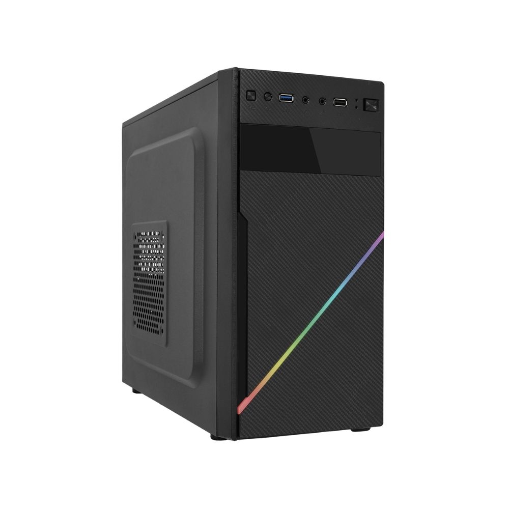 Купить Case MATX mini tower APEX, V05, RGB (400W), black в Алматы