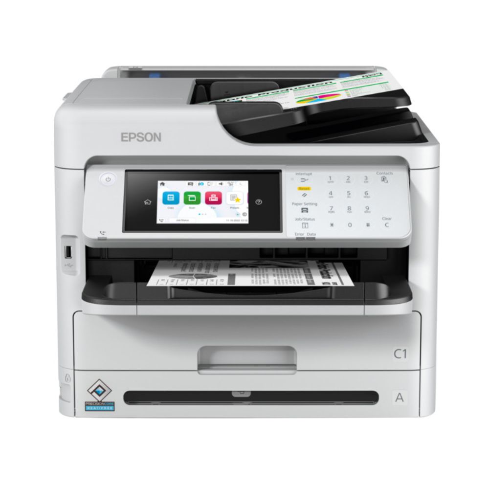 Купить МФУ струйное ЧБ Epson WorkForce Pro WF-M5899DWF C11CK76402, А4, до 34стр/мин, ADF, ScanDuplex, LAN, WIFI в Алматы