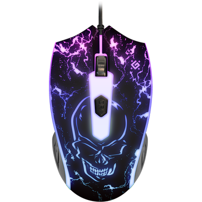 Купить Мышь проводная игровая оптическая Defender Overmatch GM-069 (черный),USB, 4 кнопки, 2400dpi, НОВИНКА в Алматы